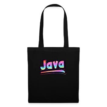 Vintage Indonésie Holiday Asia Java - Sac en tissu - noir - Devant