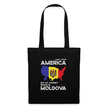 Born Moldovan Moldova American USA Citizenship - Tote Bag - black - Front