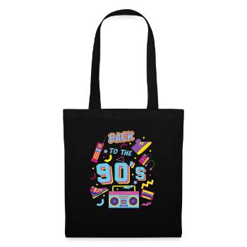 Retour des années 90's - Sac en tissu - noir - Devant