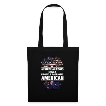 Geboren Australien Australien Amerikanisch USA - Stoffbeutel - Schwarz - Vorne