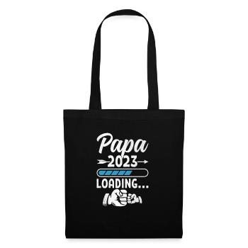 Cadeau des futurs parents de grossesse Papa 2023 - Sac en tissu - noir - Devant