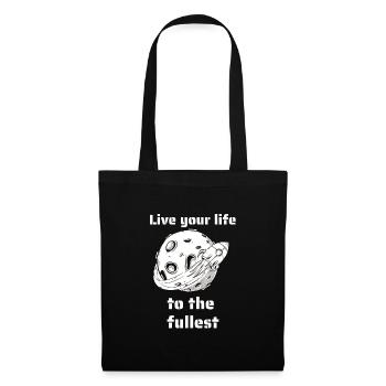 Vivez votre vie au maximum Retro Space Designs - Sac en tissu - noir - Devant
