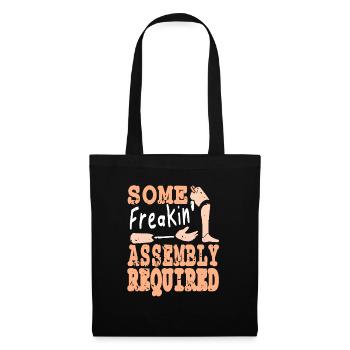 Funny Prosthesis Some Freakin' Assembly Required - Tote Bag - black - Front