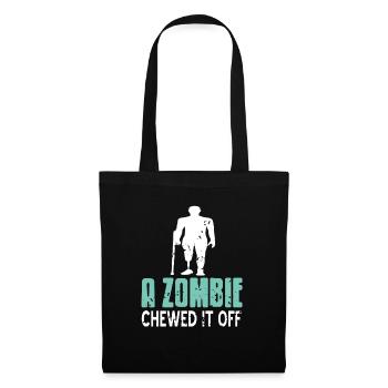 A Zombie Chewed It Off Retro Funny Prosthesis - Tote Bag - black - Front