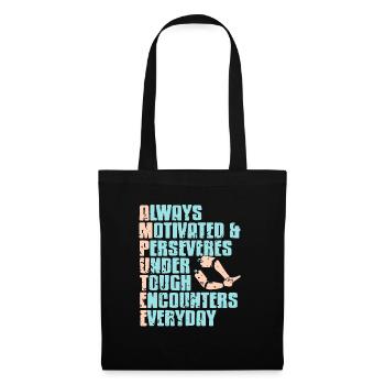 Awesome Meaning Of An AMPUTEE Prosthesis T-Shirt - Tote Bag - black - Front