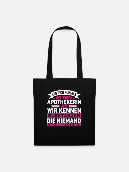 Apothekerin Substanzen Geschenkidee Nachweisen - Stoffbeutel - Schwarz