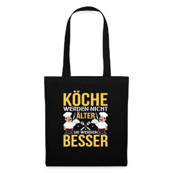 Köche Werden Nicht Älter Sie Werden Besser Koch - Stoffbeutel - Schwarz - Vorne