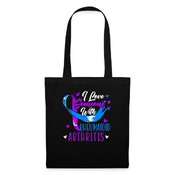 I Love Someone With Rheumatoid Arthritis Awareness - Tote Bag - black - Front