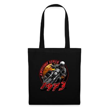 Awesome since 1973, Biker Geburtstag - Stoffbeutel - Schwarz - Vorne