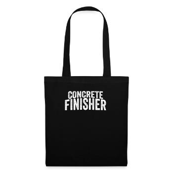 Concrete Finisher Funny Construction Worker Mason - Tote Bag - black - Front