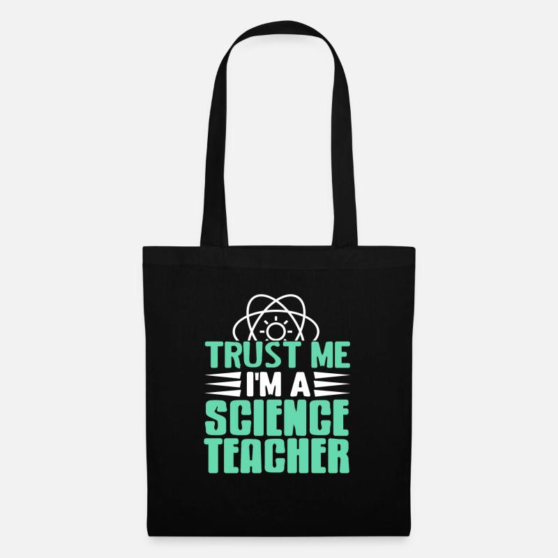 Trust Me I'm A Science Teacher Retro Teacher - Stoffbeutel - Schwarz