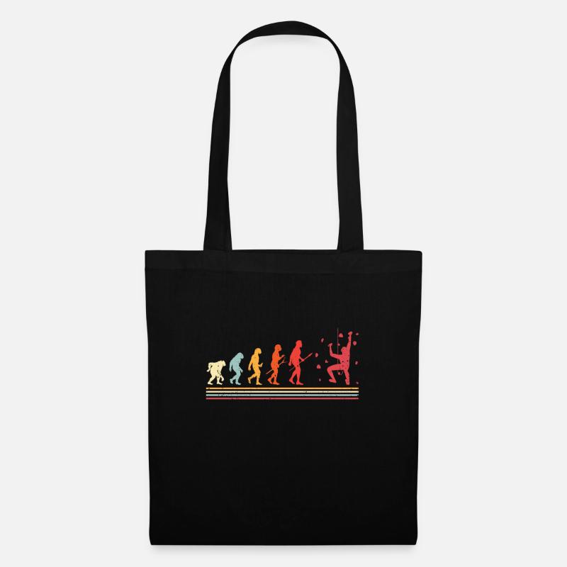 Wall climbing Bouldering rock face - Tote Bag - black