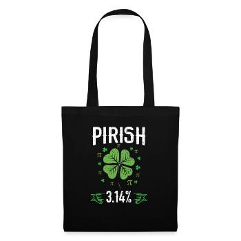 Pirish 3.14 Irischer Mathelehrer Mathematik Pi Tag - Stoffbeutel - Schwarz - Vorne