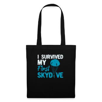 Skydiver I have my first - Tote Bag - black - Front