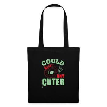 COULD I BE ANY CUTER DOG - Tote Bag - black - Front
