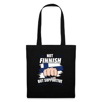 Pas finlandais mais touristique de soutien Finlandais - Sac en tissu - noir - Devant
