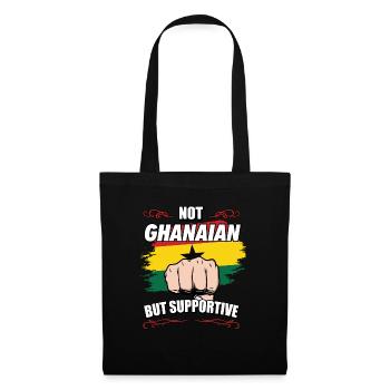 Pas ghanéen, mais un touriste de voyage solidaire - Sac en tissu - noir - Devant