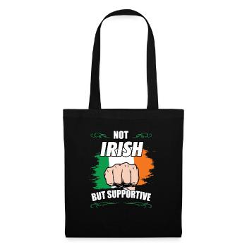 Not Irish But Supportive Travel Tourist Irish - Tote Bag - black - Front