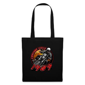 Génial depuis 1989, anniversaire du motard - Sac en tissu - noir - Devant