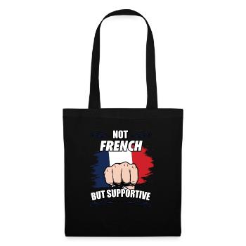 Not French But Supportive Travel Tourist French - Tote Bag - black - Front