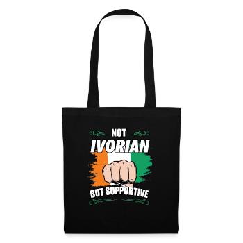 Pas ivoirien mais un touriste de voyage solidaire ivoire - Sac en tissu - noir - Devant