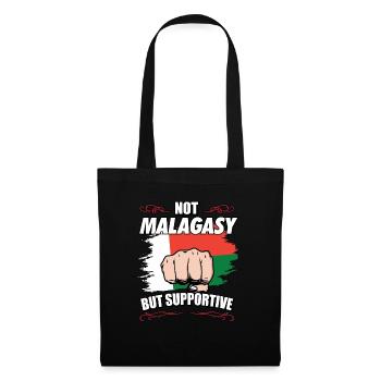 Not Malagasy But Supportive Travel Tourist - Tote Bag - black - Front