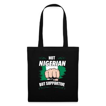 Pas nigérian mais touristique de voyage de soutien - Sac en tissu - noir - Devant