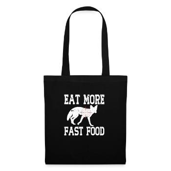 Chasse au coyote - Sac en tissu - noir - Devant
