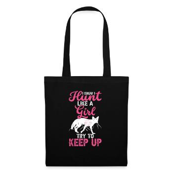 Chasse au coyote - Sac en tissu - noir - Devant