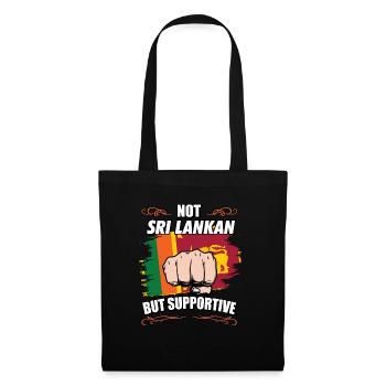 Not Sri Lankan But Supportive Travel Tourist Sri - Tote Bag - black - Front