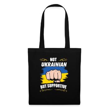 Pas ukrainien mais touristique de voyage de soutien - Sac en tissu - noir - Devant