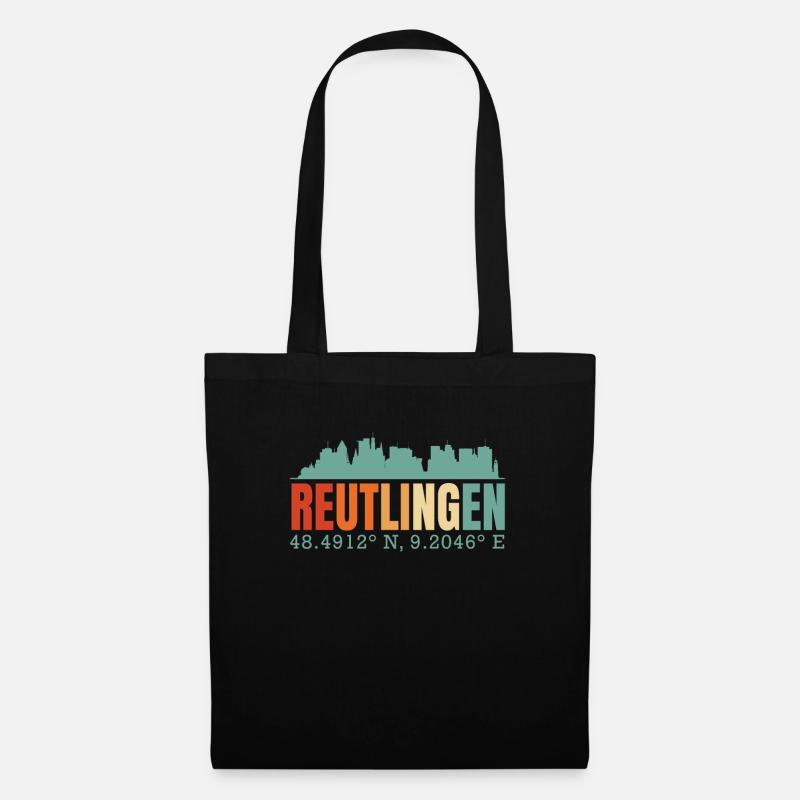 Reutlingen - Stoffbeutel - Schwarz