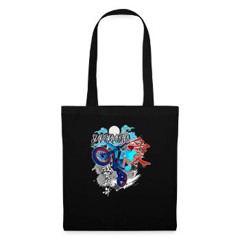 Motocross / Enduro / Freestyle mx / Dirtbike rétro - Sac en tissu - noir - Devant
