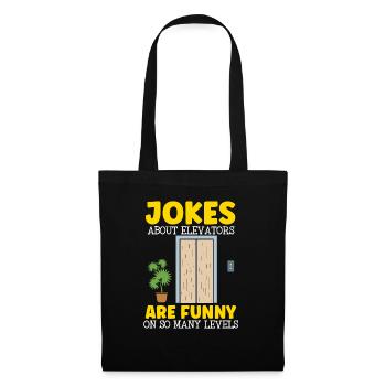 Jokes About Elevators Are Funny At So Many Levels - Tote Bag - black - Front