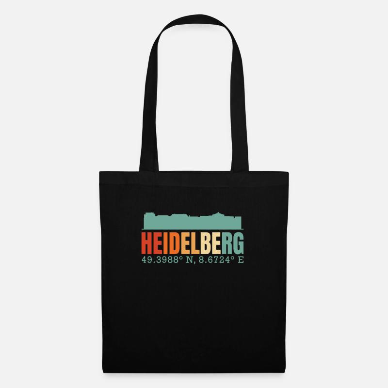 Heidelberg - Stoffbeutel - Schwarz