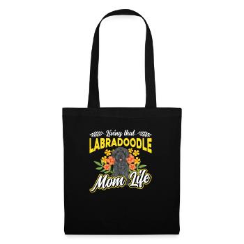 Labradoodle Dog - Tote Bag - black - Front