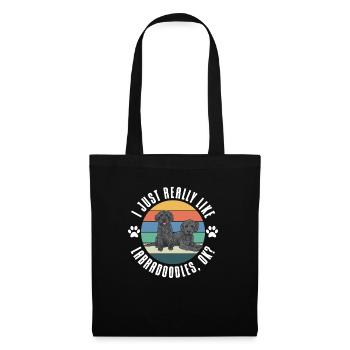 Labradoodle Dog - Tote Bag - black - Front