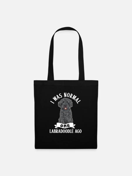Labradoodle Hund - Stoffbeutel - Schwarz