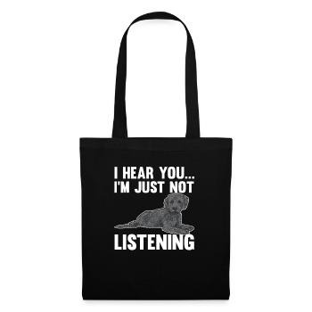 Labradoodle Dog - Tote Bag - black - Front