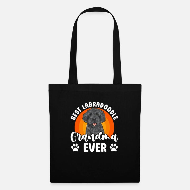 Labradoodle Hund - Stoffbeutel - Schwarz