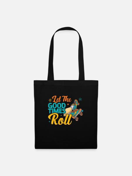 Rollschuhe - Stoffbeutel - Schwarz