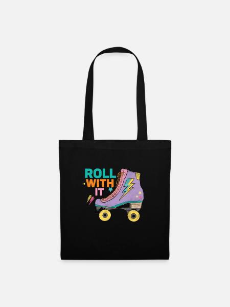 Rollschuhe - Stoffbeutel - Schwarz