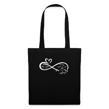 Vintage Memorial Heart Love Sign Grieving - Tote Bag - black - Front