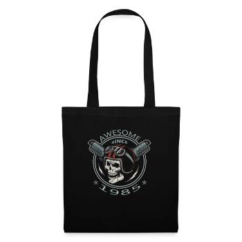 Awesome since 1985, biker's birthday - Tote Bag - black - Front