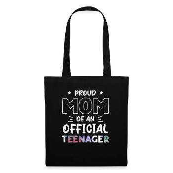Fière maman d’un adolescent officiel de 13 ans. - Sac en tissu - noir - Devant