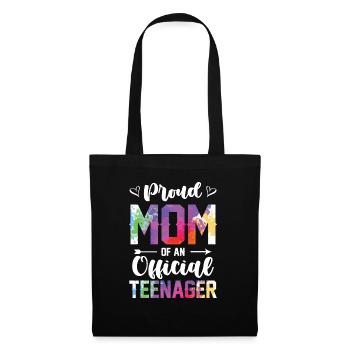Fière maman d’un adolescent officiel de 13 ans. - Sac en tissu - noir - Devant