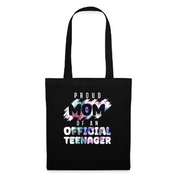 Fière maman d’un adolescent officiel de 13 ans. - Sac en tissu - noir - Devant