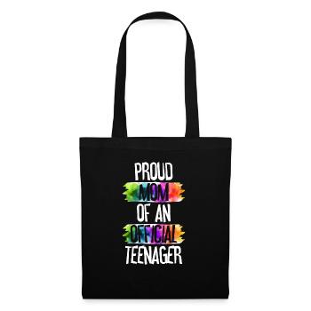 Fière maman d’un adolescent officiel de 13 ans. - Sac en tissu - noir - Devant