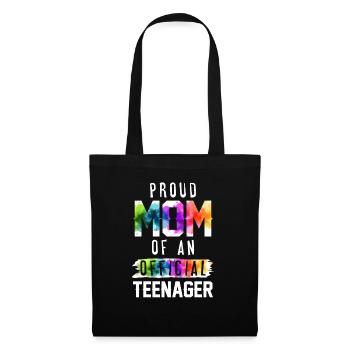 Fière maman d’un adolescent officiel de 13 ans. - Sac en tissu - noir - Devant