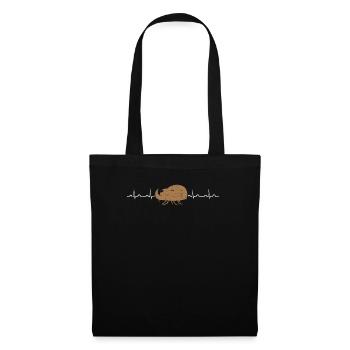 Entomologie des insectes Entomologiste Coléoptère Rythme cardiaque - Sac en tissu - noir - Devant